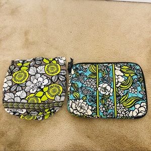 Vera Bradley Ditty Bag & Laptop Case Bundle